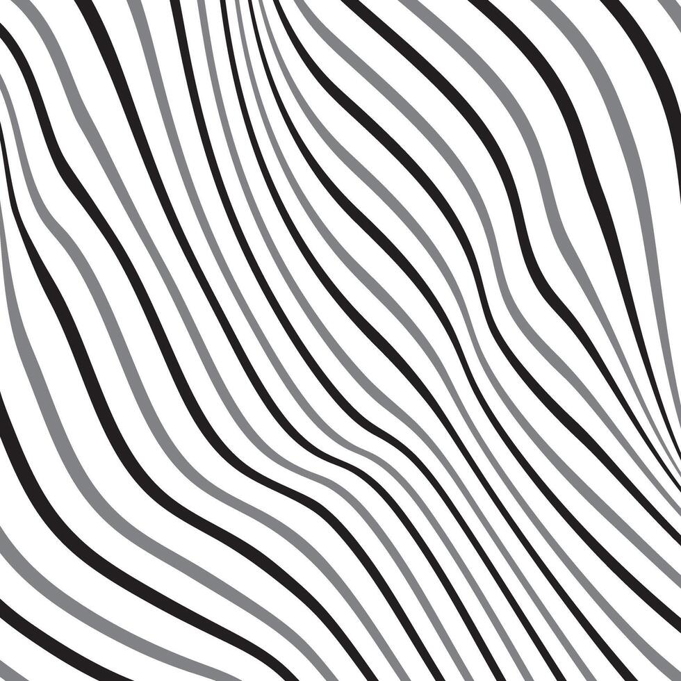 simple abstract seamlees black ash metal color daigonal line wavy distort pattern vector