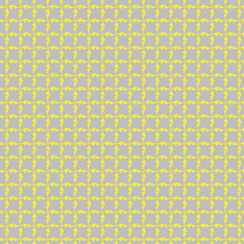 modern simple abstract seamlees yellow flower pattern on grey background vector