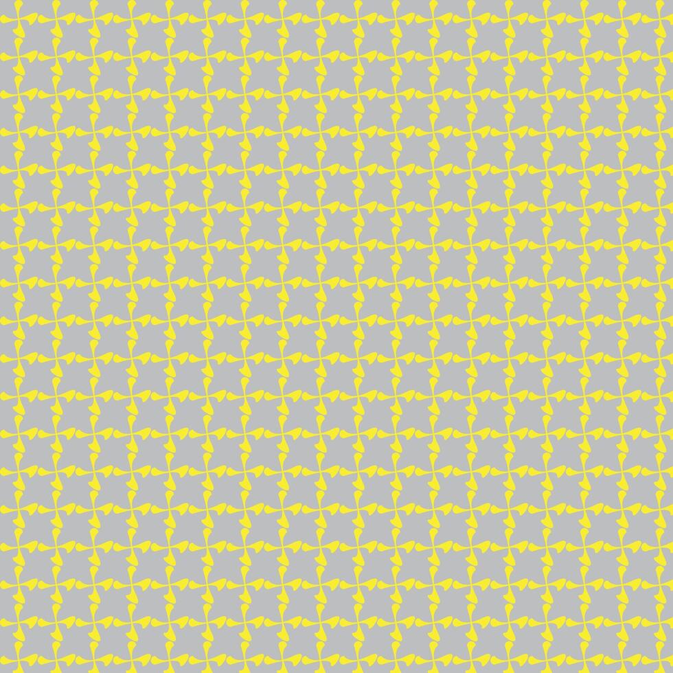 modern simple abstract seamlees yellow flower pattern on grey background vector