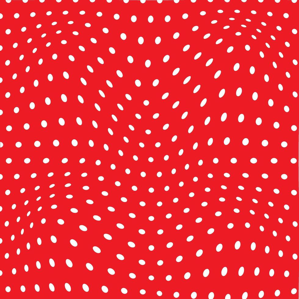 resumen costureras blanco color pequeño circulo polca punto ondulado distorsionar modelo en rojo color antecedentes vector