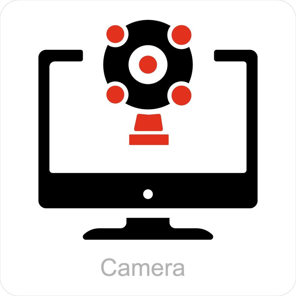 Camera and photo icon concept vector