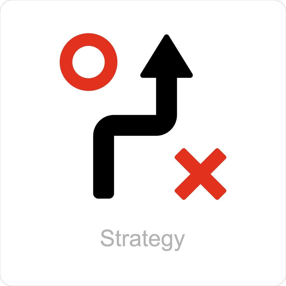 Strategy and business icon concept vector