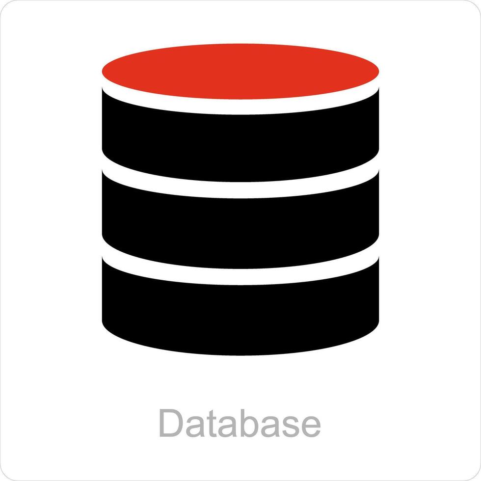 Database and data icon concept vector