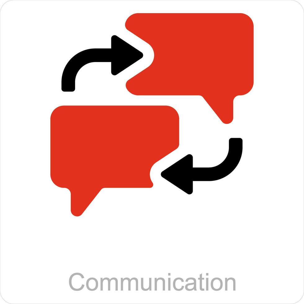 Communication and chat icon concept vector