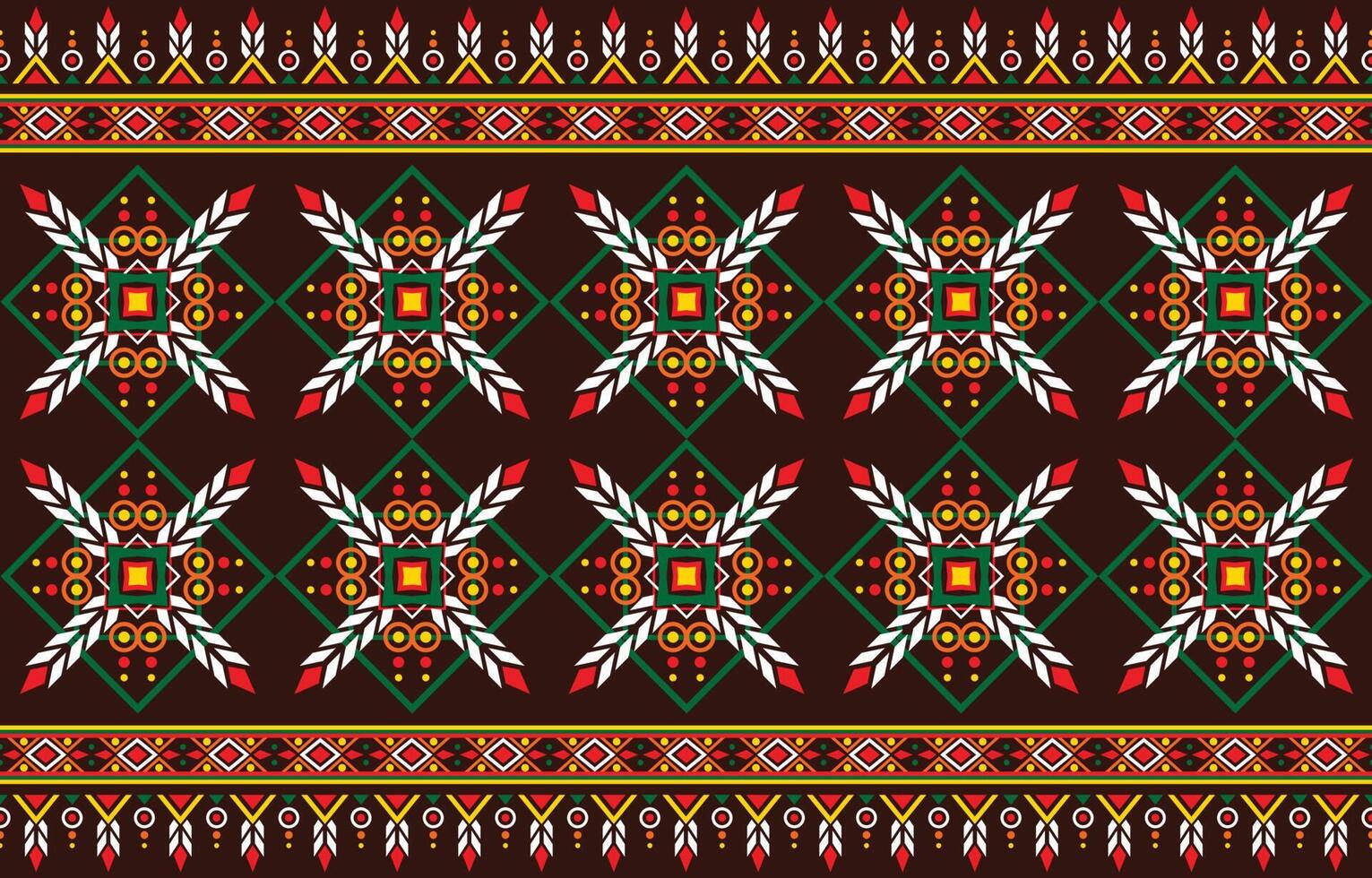 Ethnic pattern Geometric fabric patterns. Plaid pattern,Abstract,vector,illustration.Design for  Saree,Patola,Sari,Dupatta,Plaid,Ikat,texture,clothing,wrapping,decoration,carpet. vector