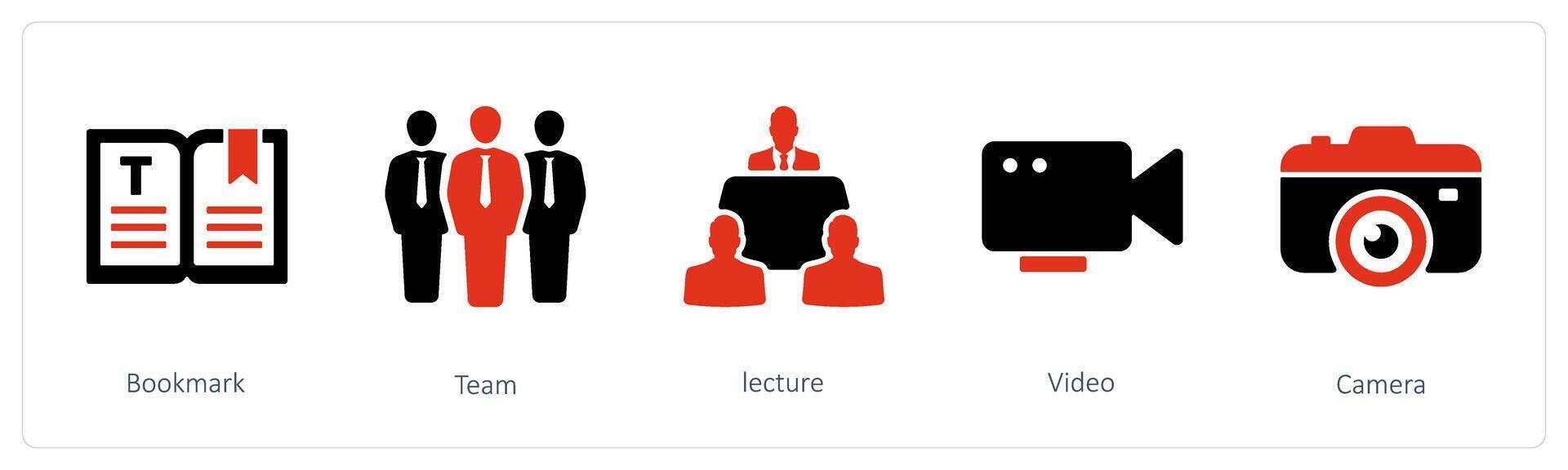 bookmark and lecture vector