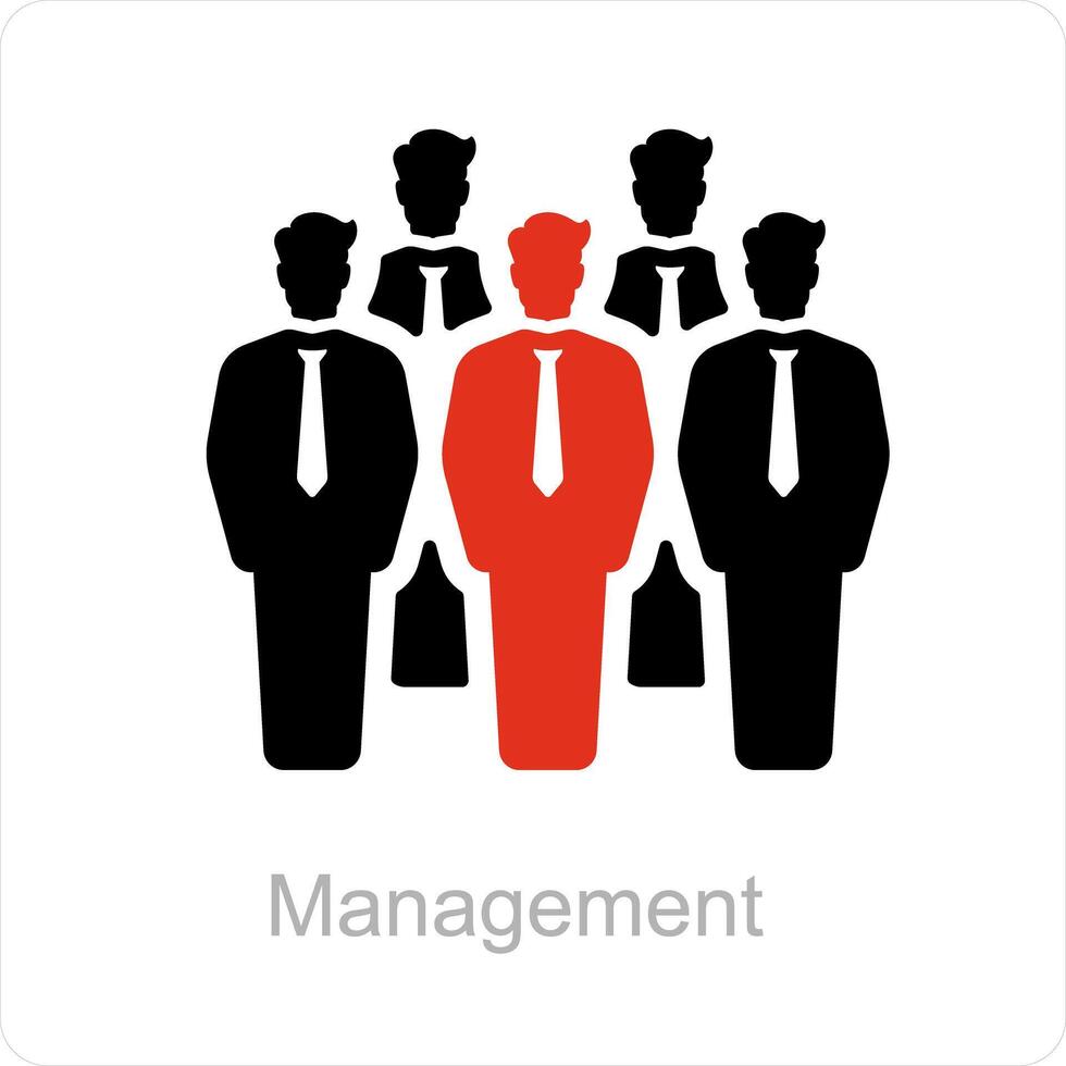 Management and business icon concept vector