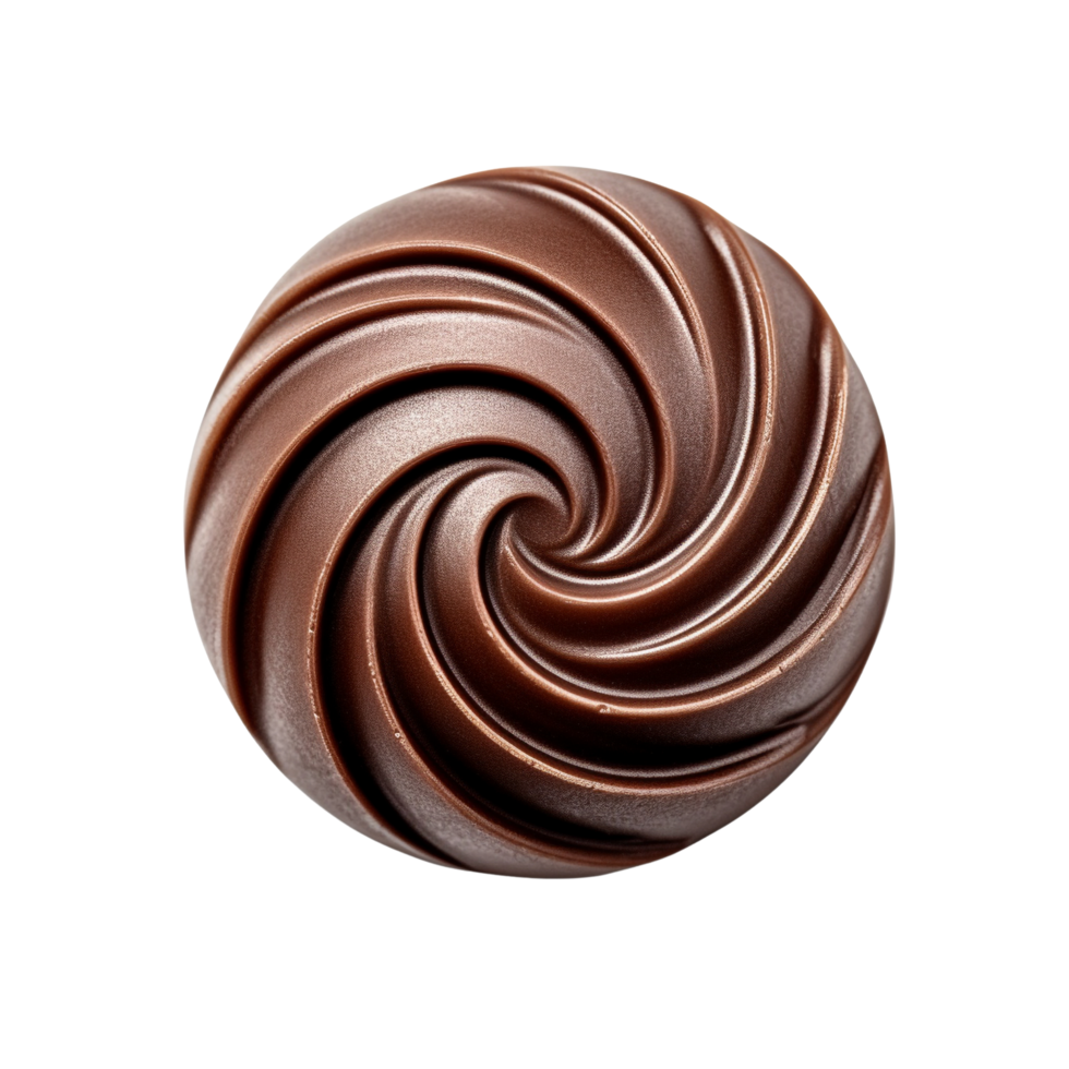 AI generated Chocolate candy top view clip art png