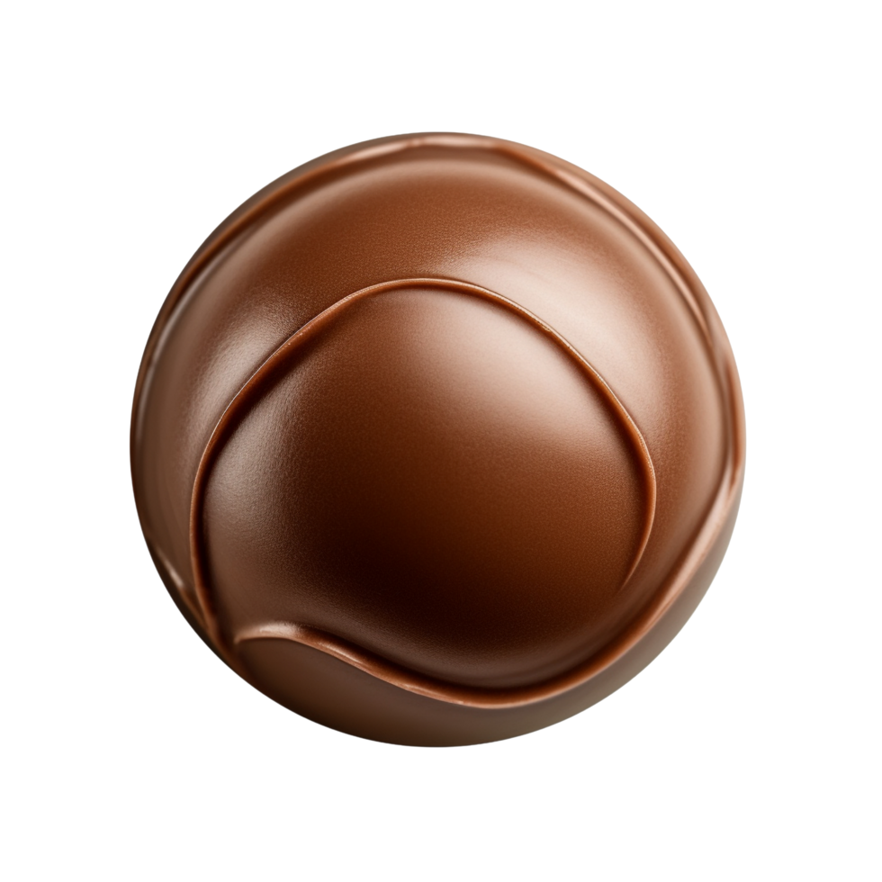 AI generated Chocolate candy top view clip art png