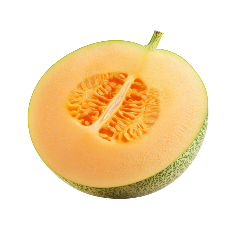 AI generated Cantaloupe melon clip art png