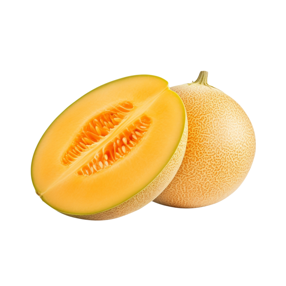 AI generated Cantaloupe melon clip art png