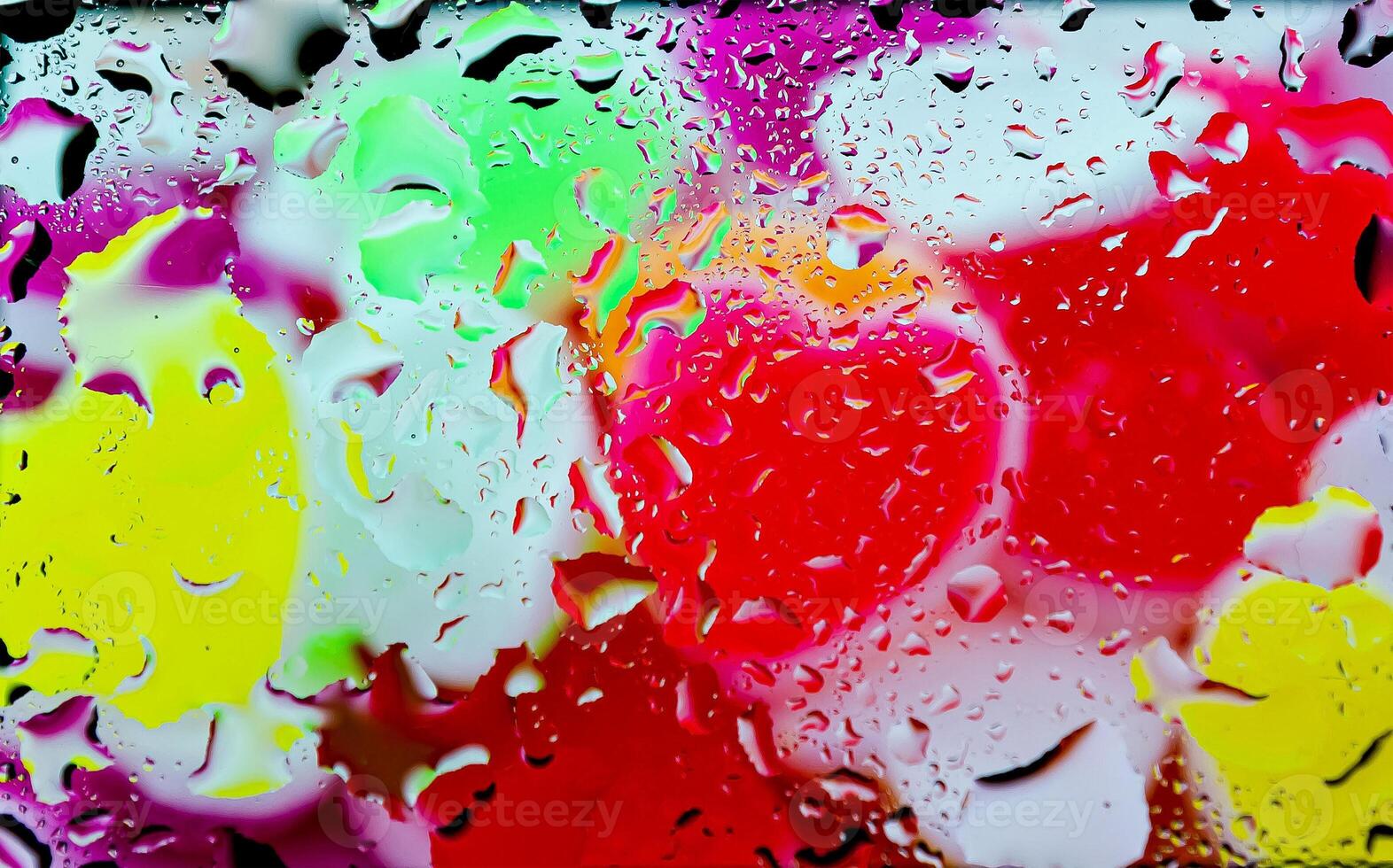 full hd abstract colorful background, abstract wallpaper with water drops, 4k colorful background, drops of water photo