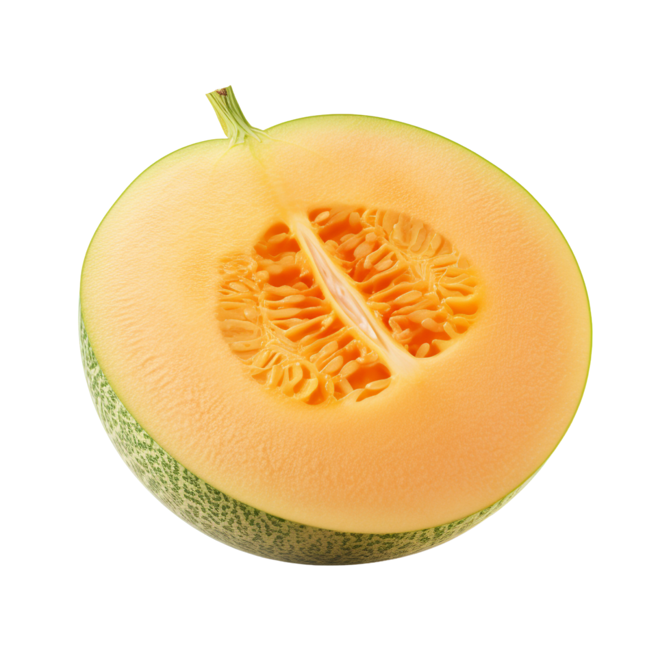 AI generated Cantaloupe melon clip art png