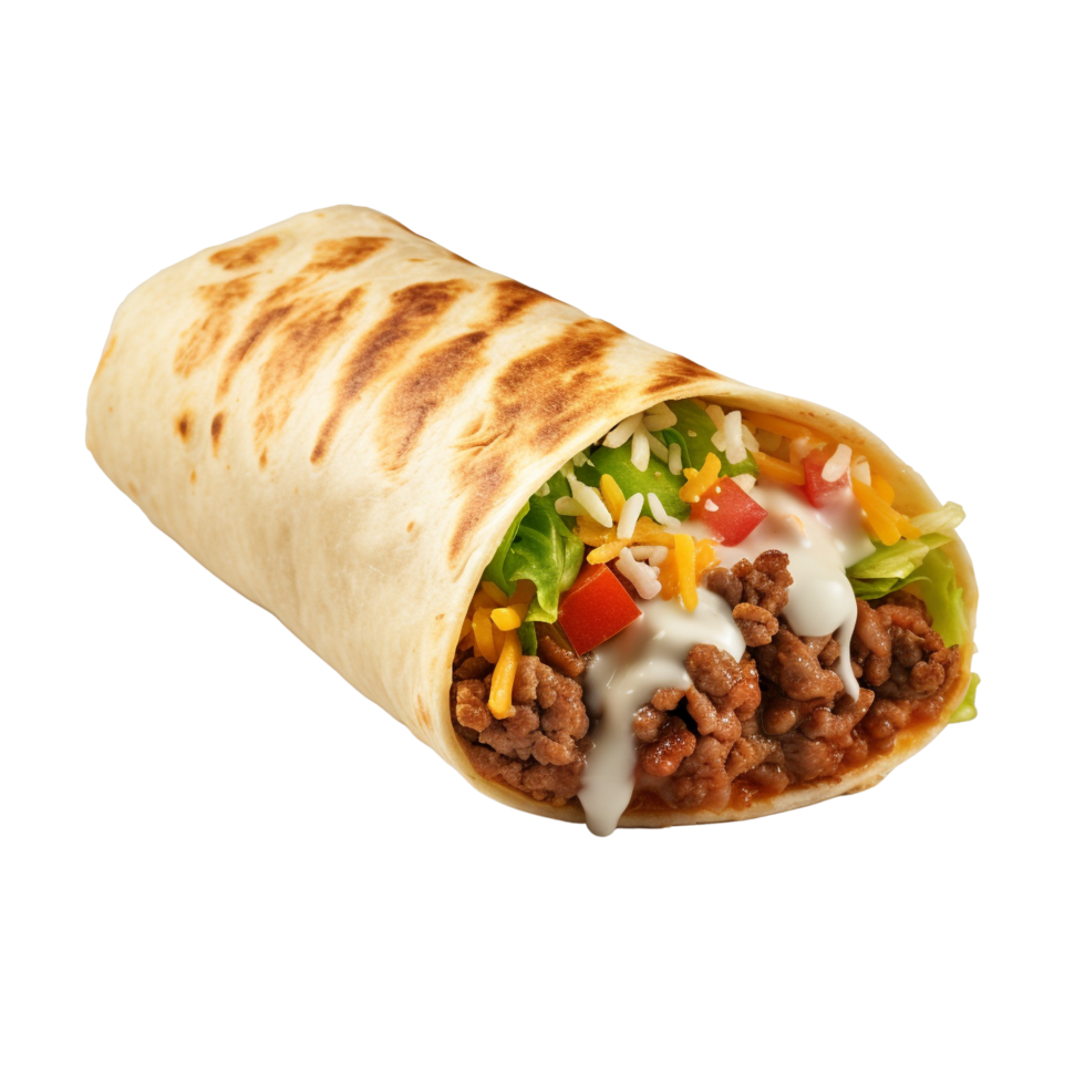 AI generated Burrito clip art png