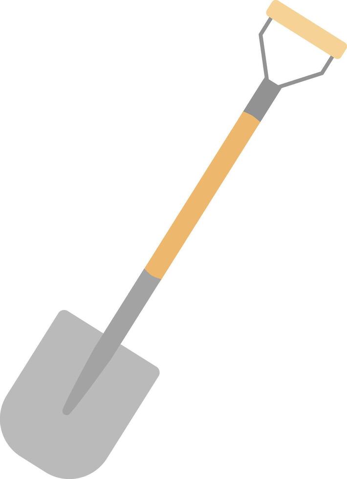 Garden shovel isolated in white background. Garden spade template vector