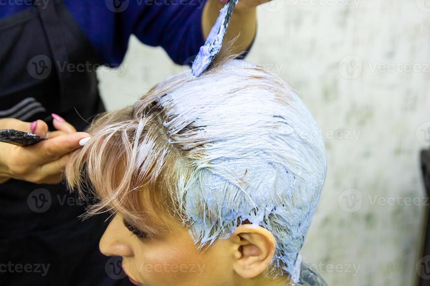 person in the spa salon, woman in beauty salon photo