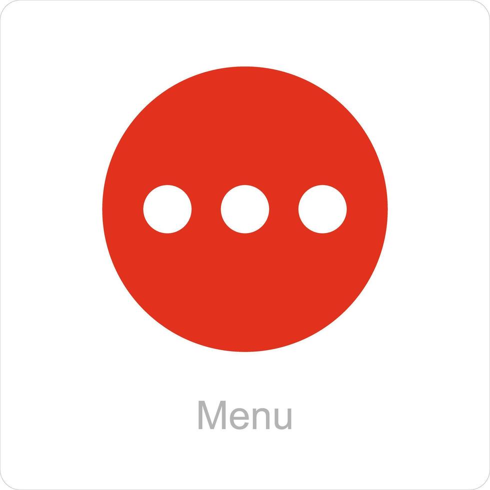 Menu and list icon concept vector