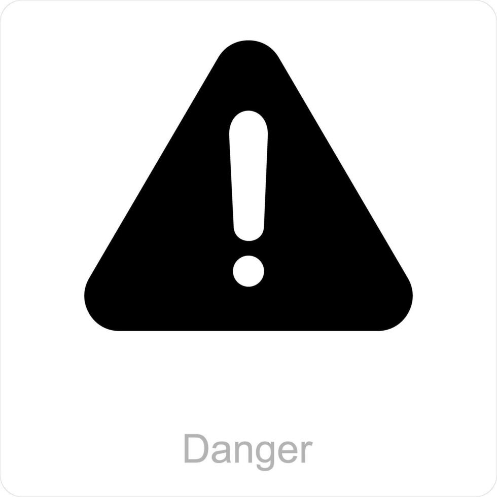 Warning and alert icon concept vector