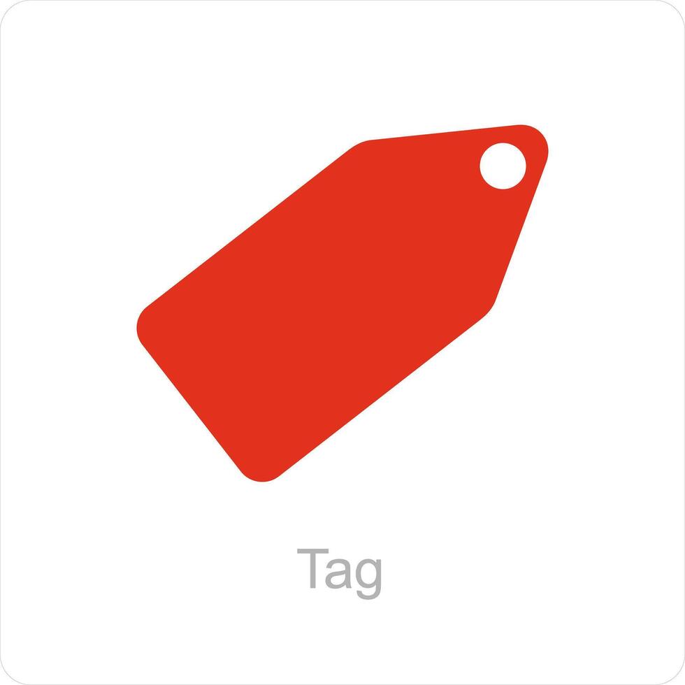 Tag and label icon concept vector