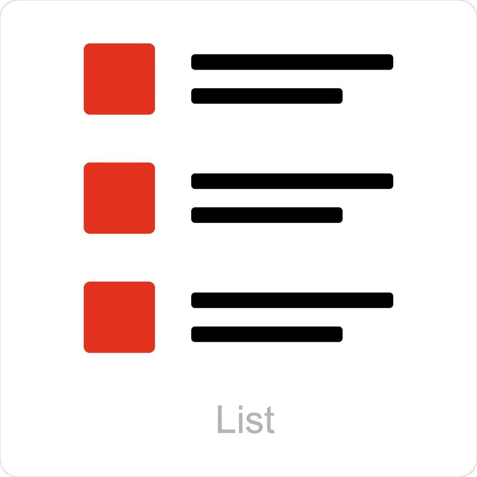 List and bullet icon concept vector