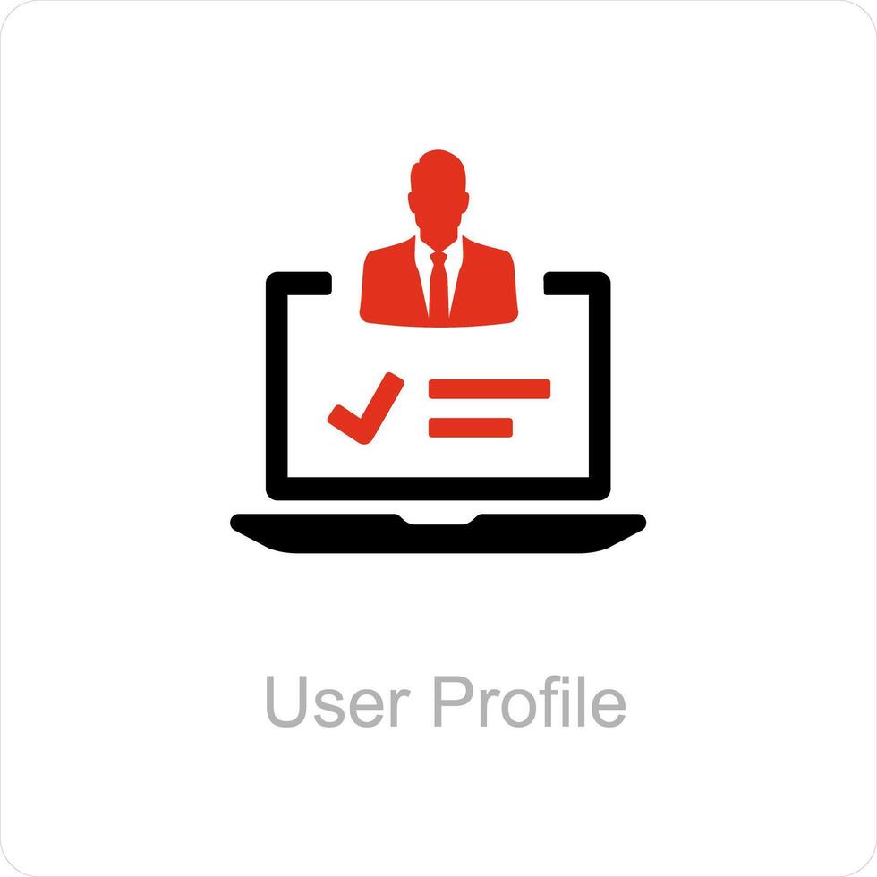 user profile and user icon concept vector