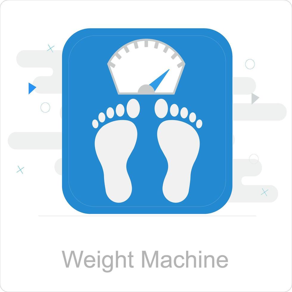 Weight Machine and scale icon concept vector