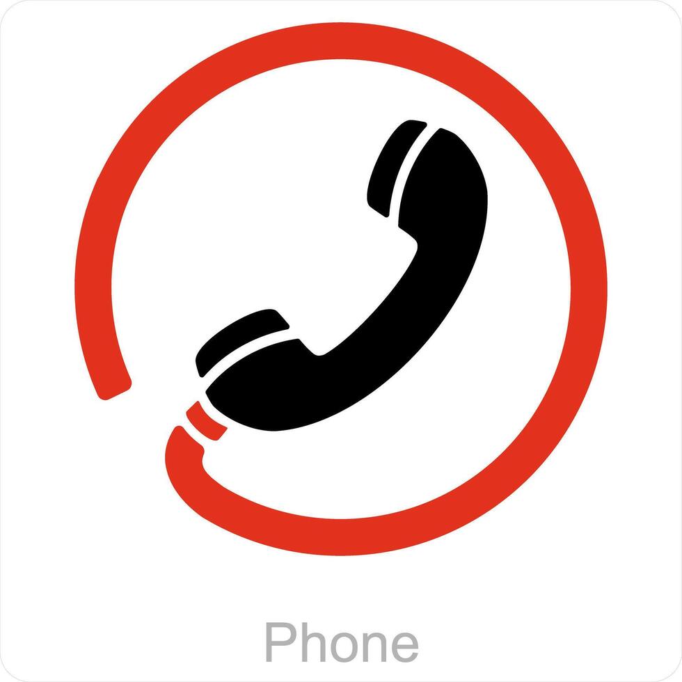 Phone and call icon concept vector