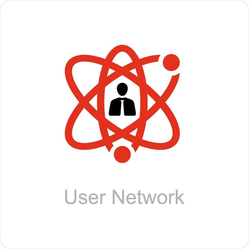 user network and connection icon concept vector