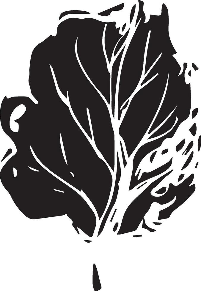 Hand drawn black leaves. Vintage leaf, great design for any purposes. vector