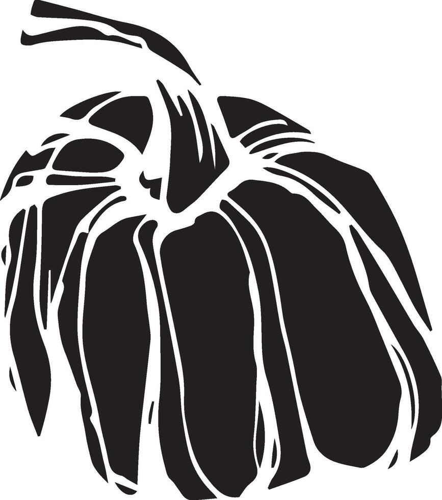 mano dibujado calabaza para decorativo diseño. Clásico calabaza. vector