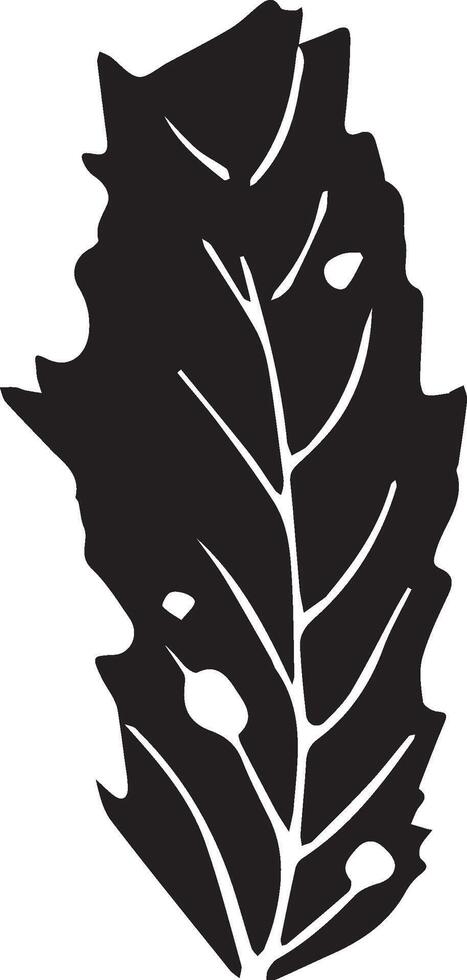 Rowan in hand drawn style on black background. Vintage line art closeup. vector