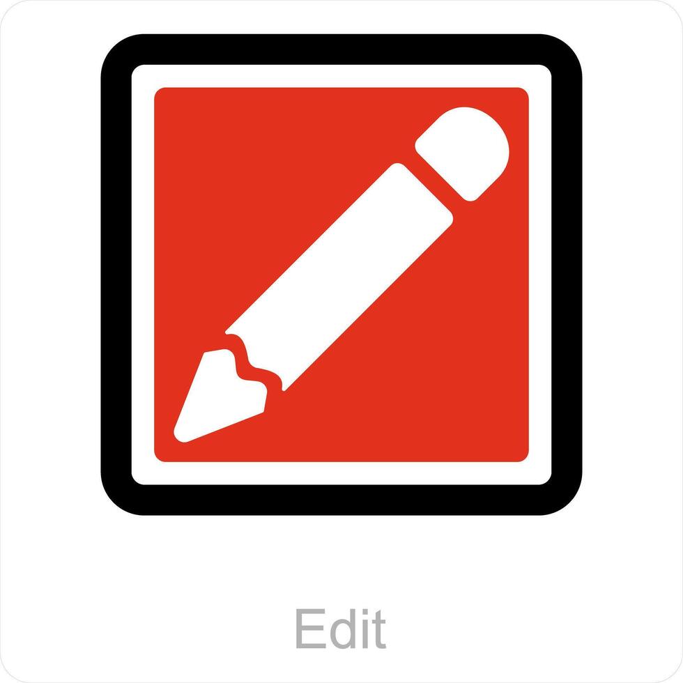 edit and write icon concept vector