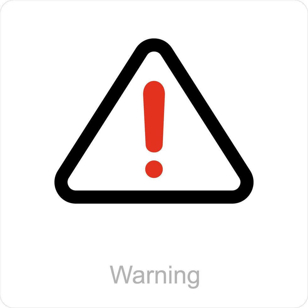 Warning and alert icon concept vector