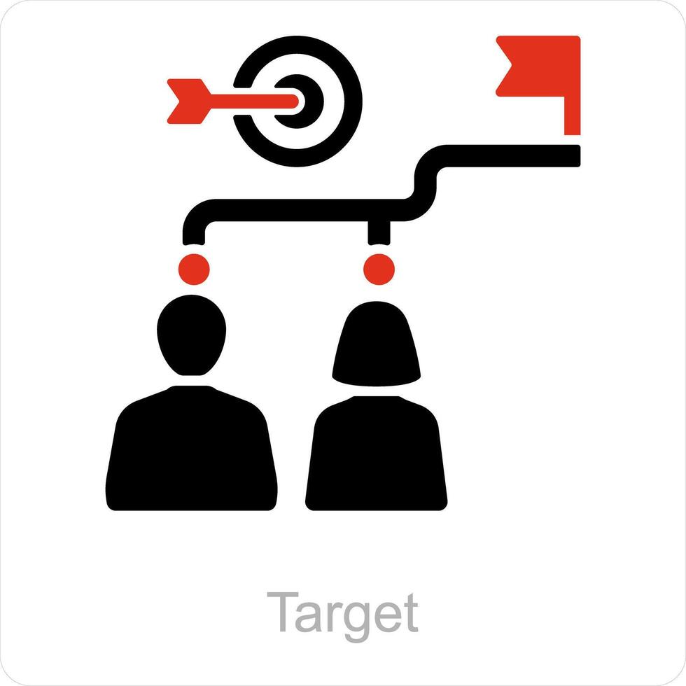Target and aim icon concept vector