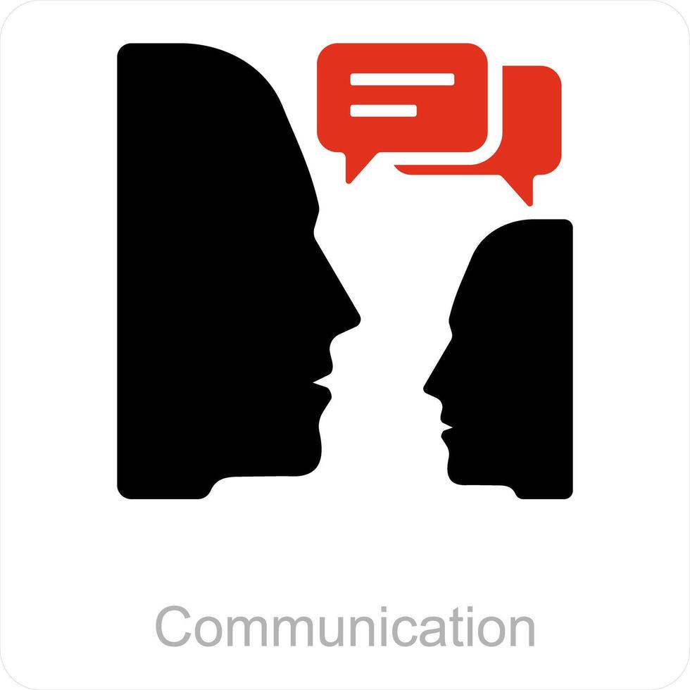 communication and chat icon concept vector