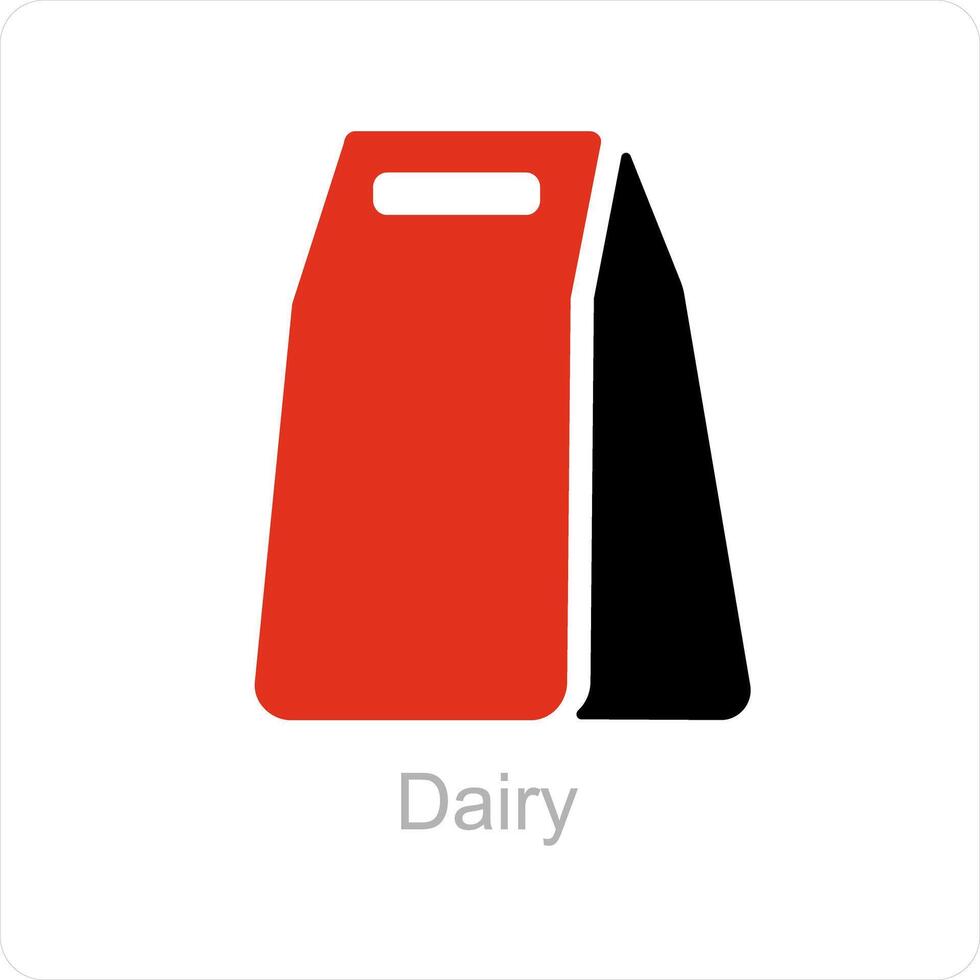 Dairy and organic icon concept vector