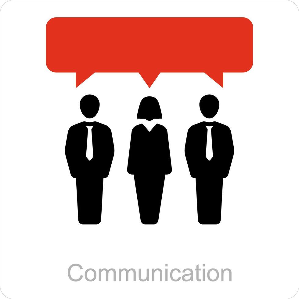 Communication and group icon concept vector
