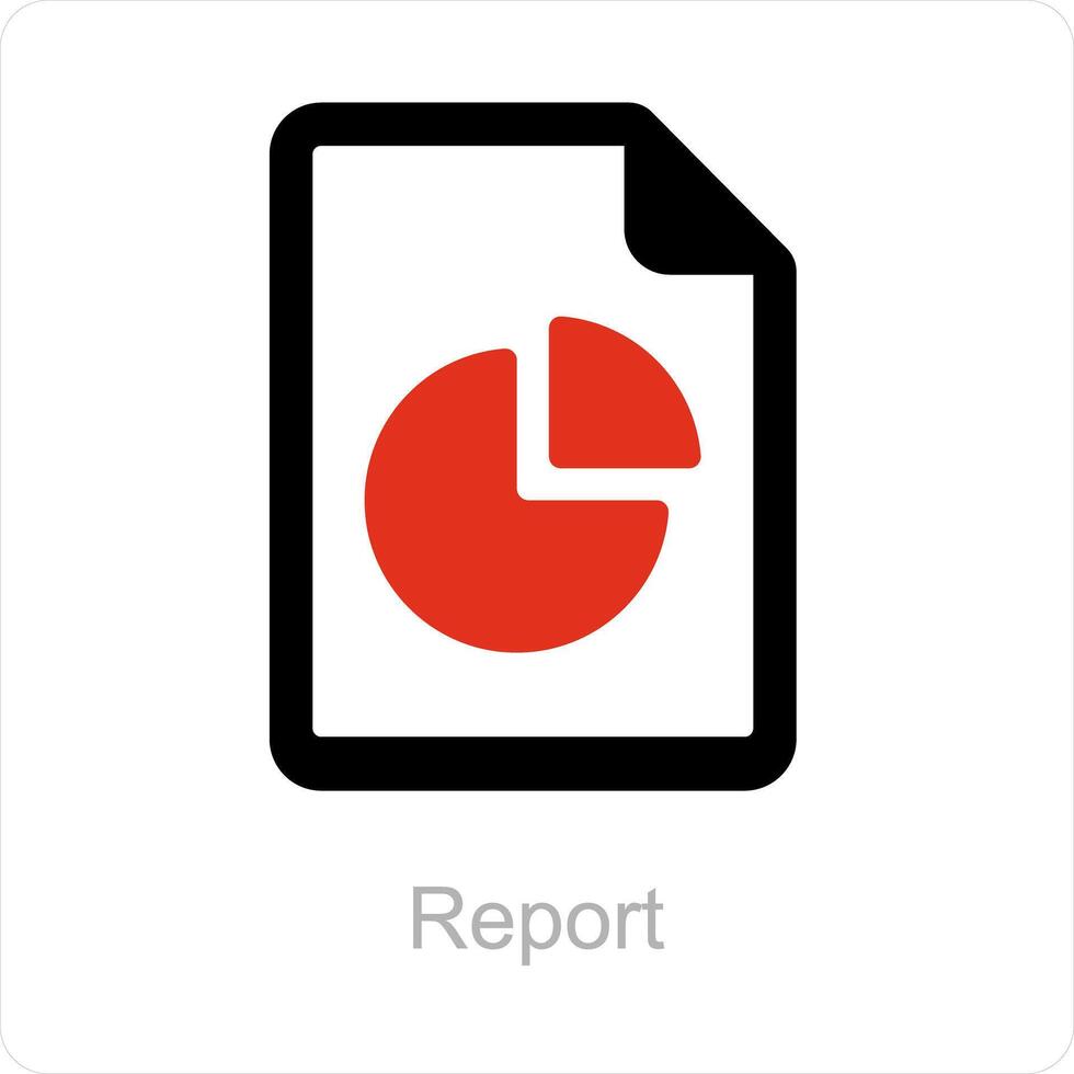 Report and document icon concept vector