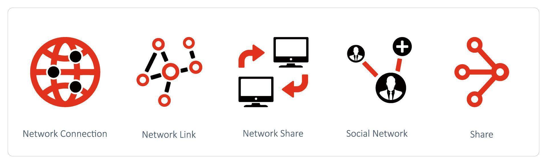 Network Connection and network links vector
