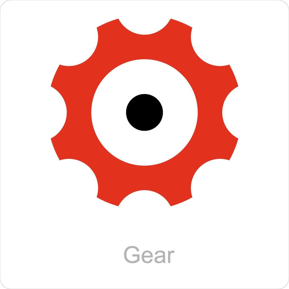 Gear and setting icon concept vector