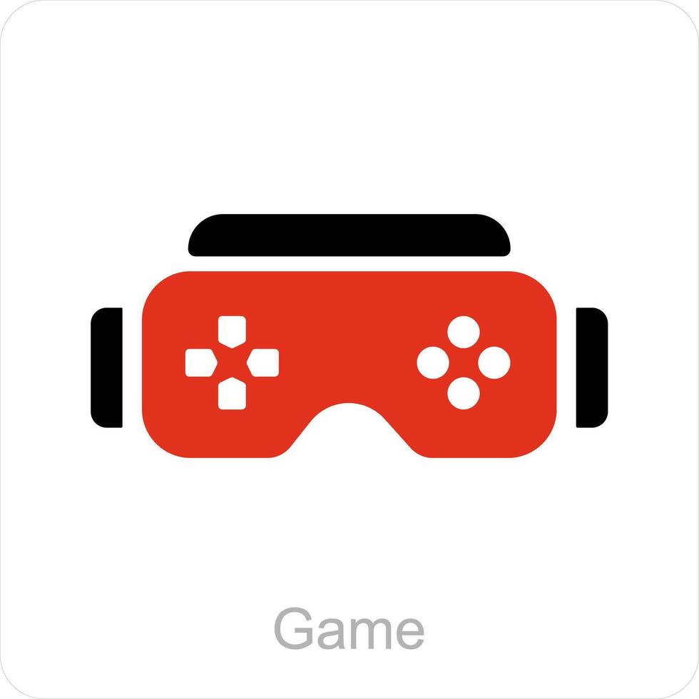 game and controller icon concept vector