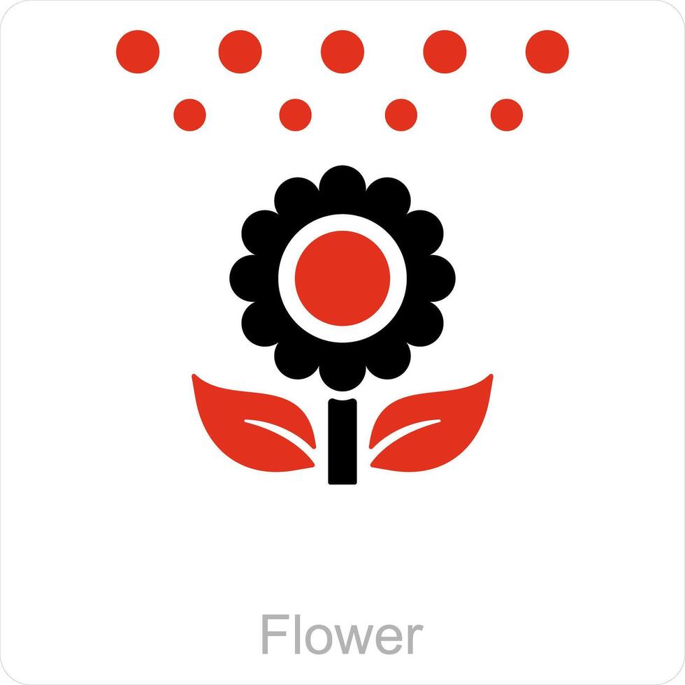 Flower and plant icon concept vector