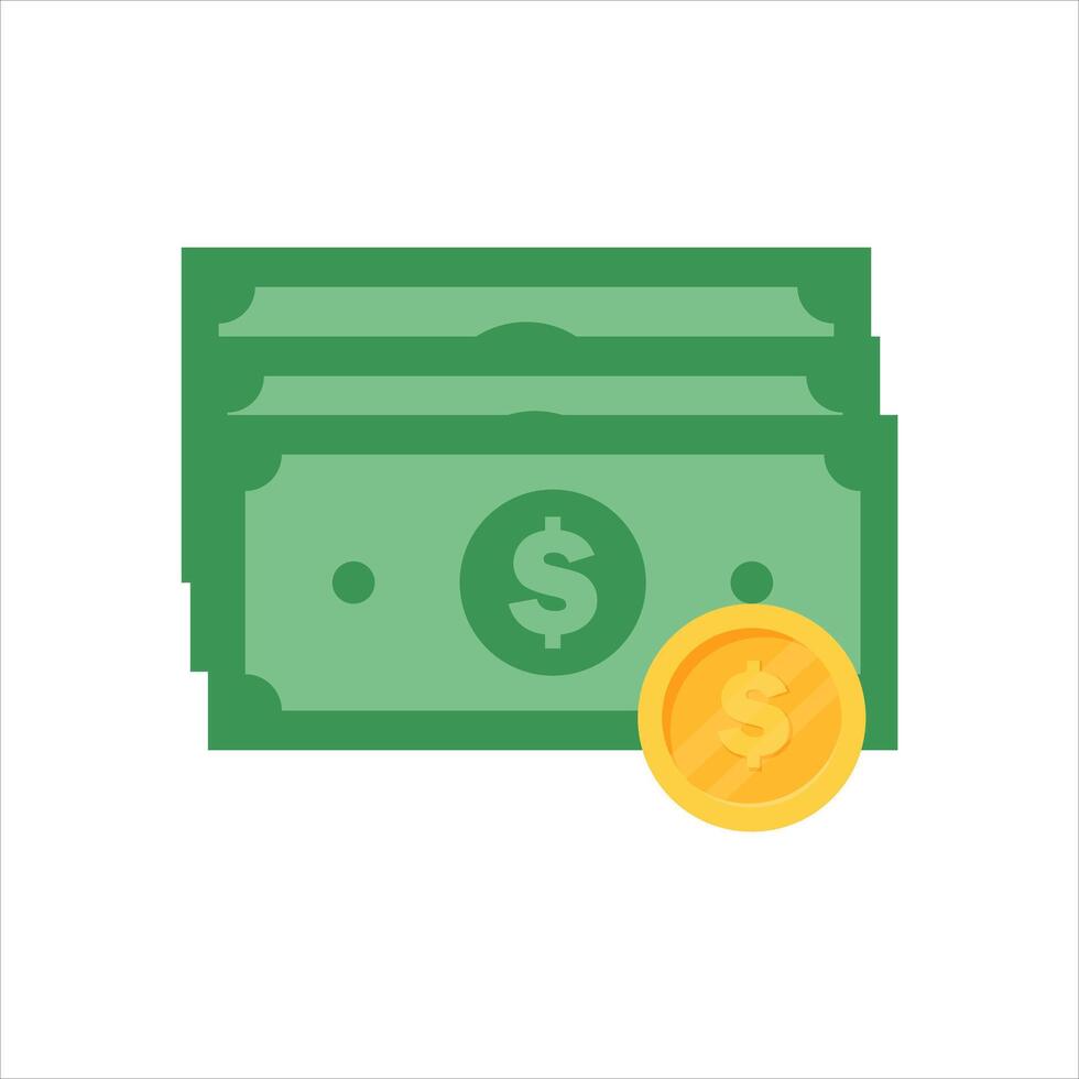 Vector dollar icon set. dollar value vector wallet and credit card money spending ideas.