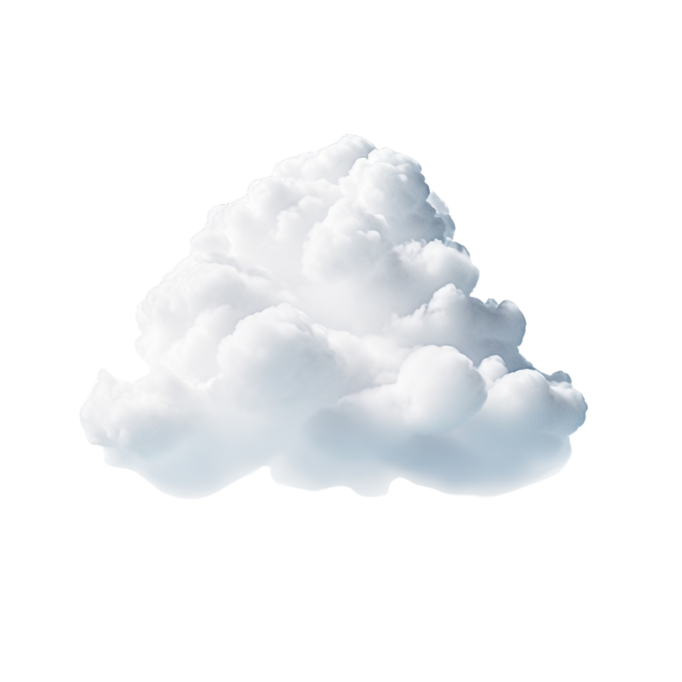 AI generated 3d cloud clip art png