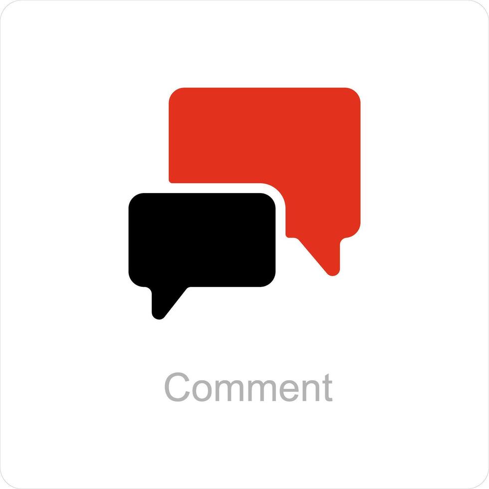 comment and chat icon concept vector