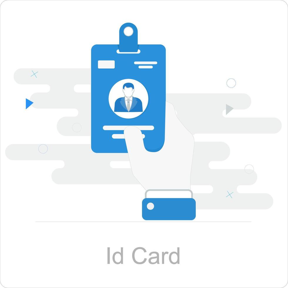 Id Card and pass icon concept vector