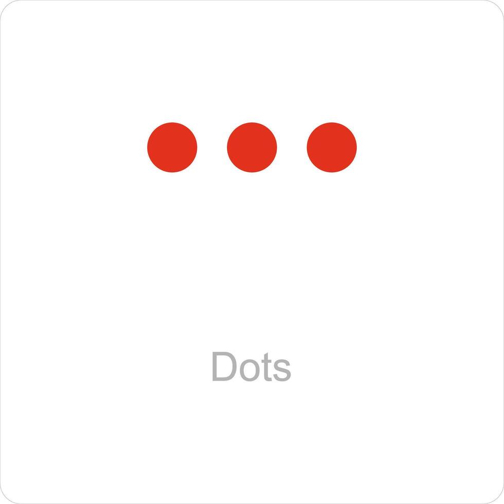 Dots and line icon concept vector