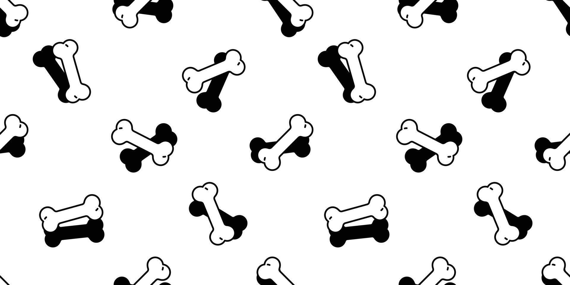 Dog bone seamless pattern vector french bulldog pet food halloween shadow cartoon scarf isolated tile background repeat wallpaper illustration doodle textile design
