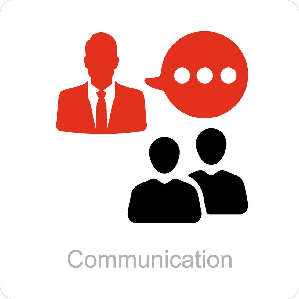 Communication and chat icon concept vector