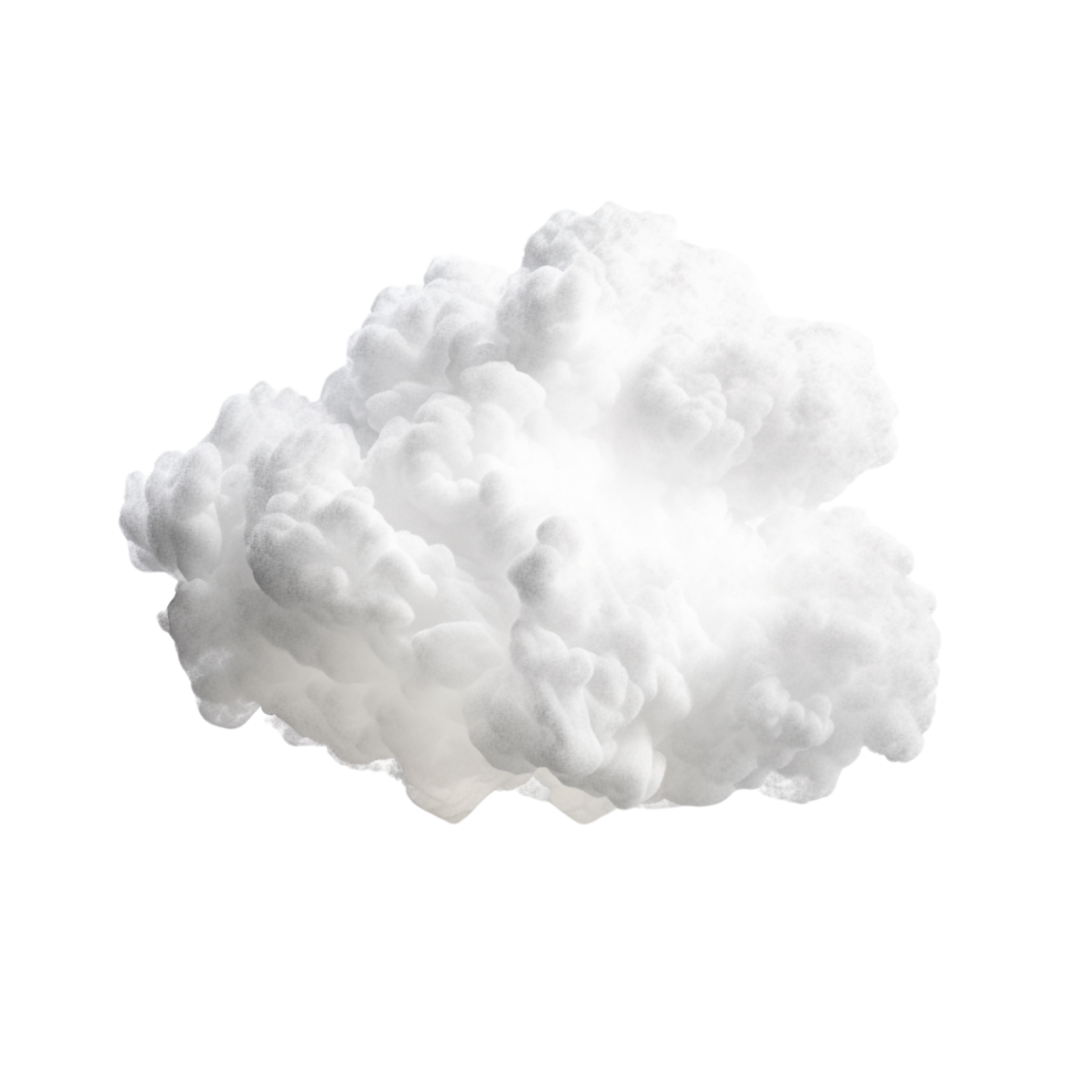 AI generated 3d cloud clip art png